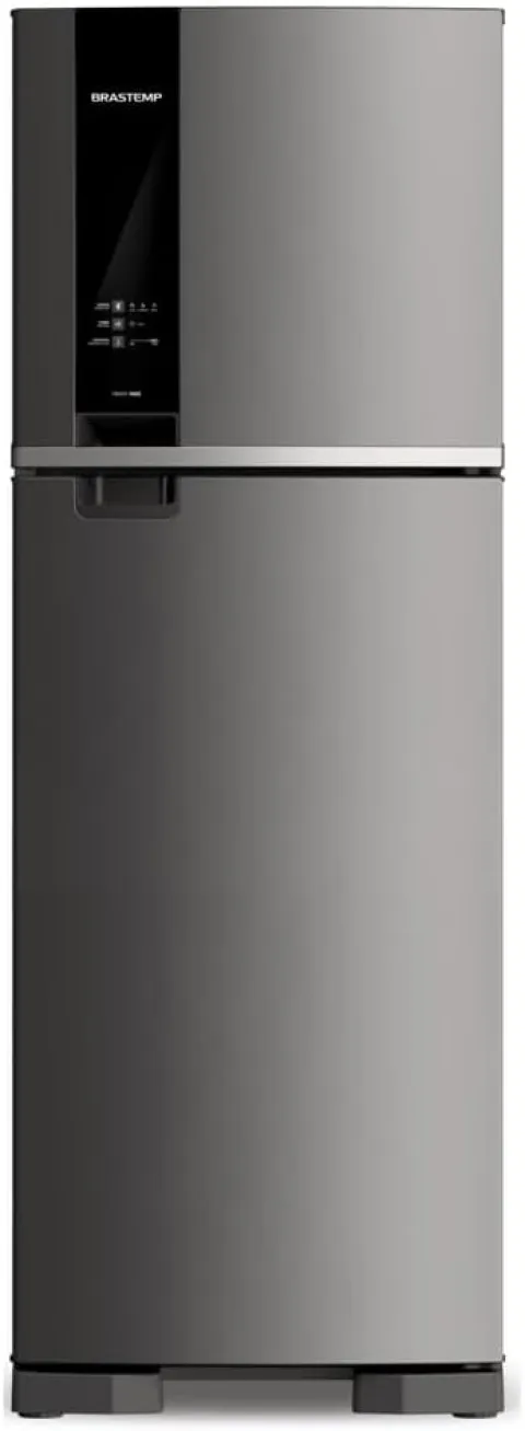 Geladeira Brastemp Frost Free Duplex 375 litros cor Inox com Espaço Adapt