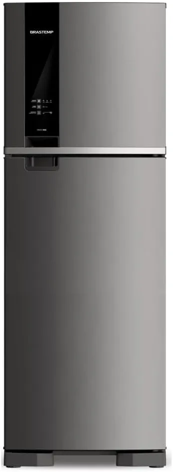Geladeira Brastemp Frost Free Duplex 375 litros cor Inox com Espaço Adapt