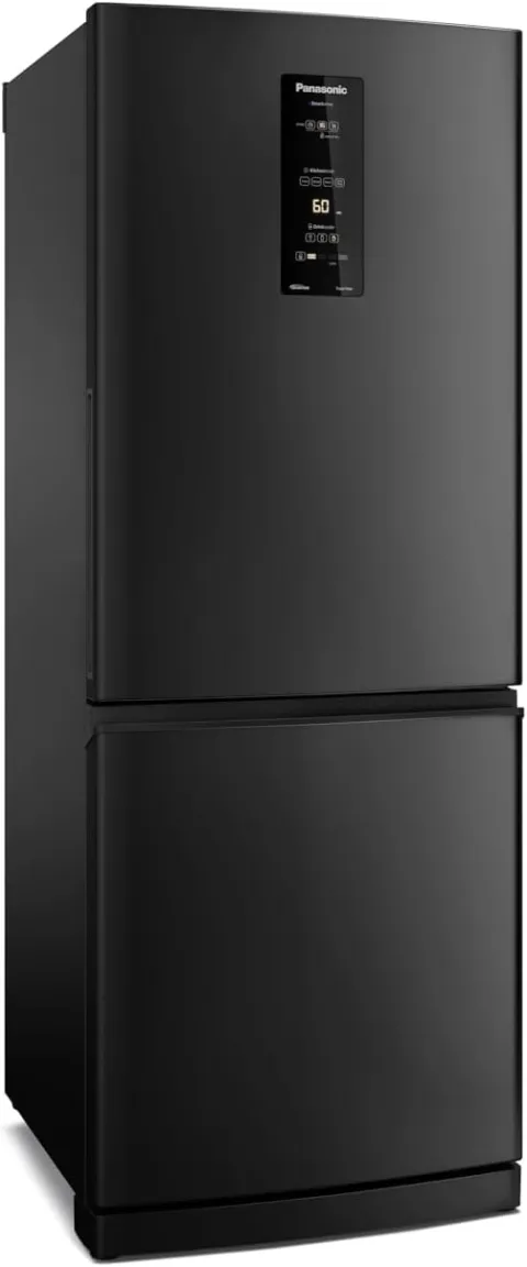 Geladeira Panasonic BB64 Black Inox Inverse Frost Free 460L Inverter A+++